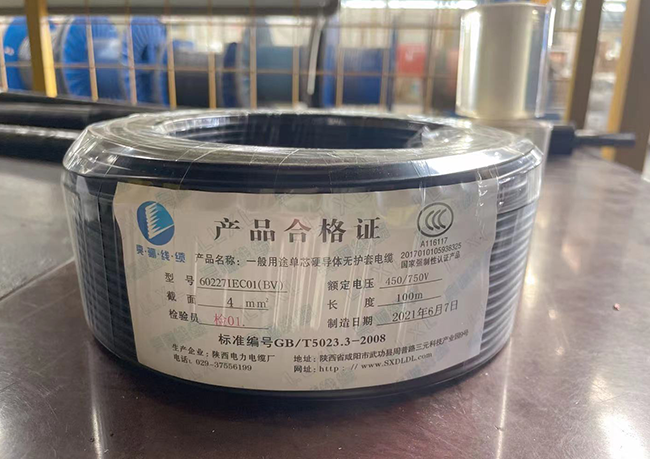 聚氯乙烯絕緣電線(xiàn)BV 4mm²